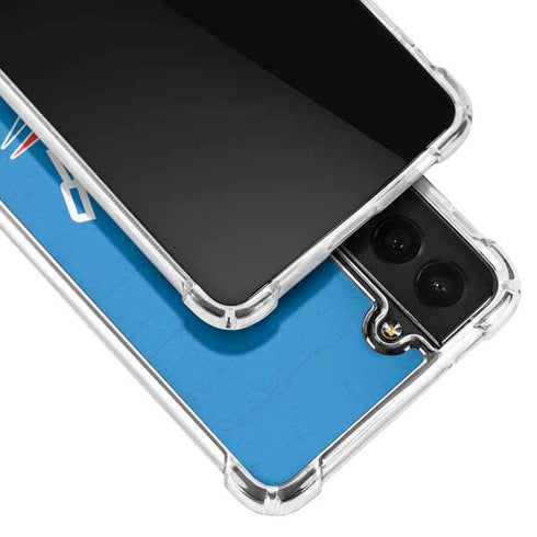 NBA OKC Thunder Distressed Galaxy S21 FE Clear Case